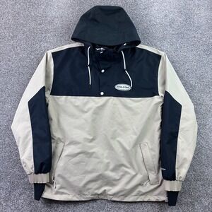 Volcom Longo Pullover Jacket Mens Large 10K Waterproof Colorblock Hooded Anorak